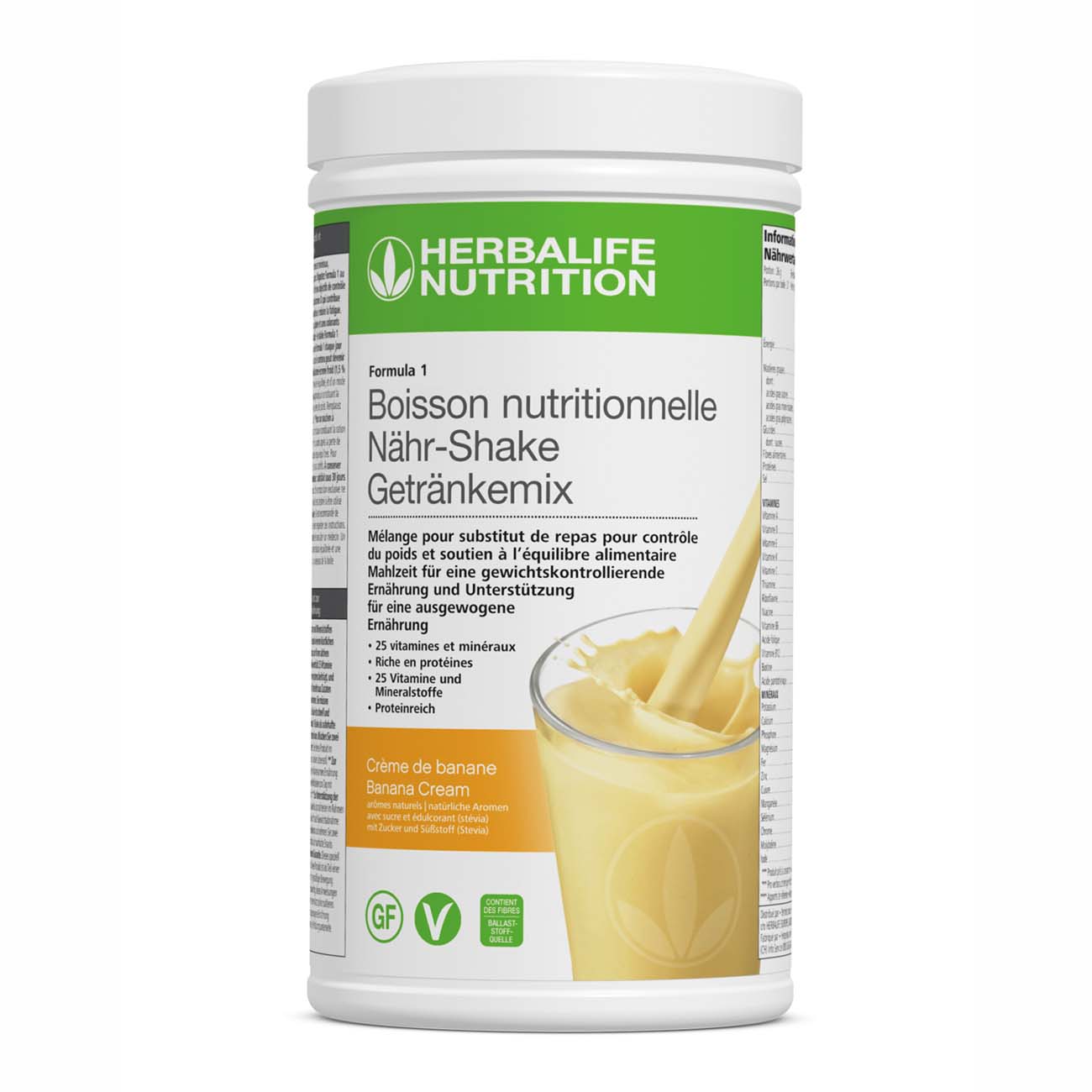 Sostituto del pasto Formula 1 Banana Cream 550 g